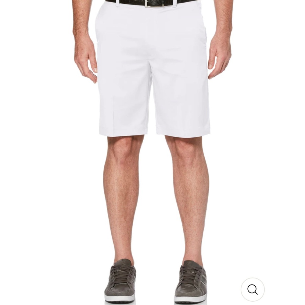 PGA Tour Mens Performance Golf Shorts Casual Stretch Flat Front White $68 NEW